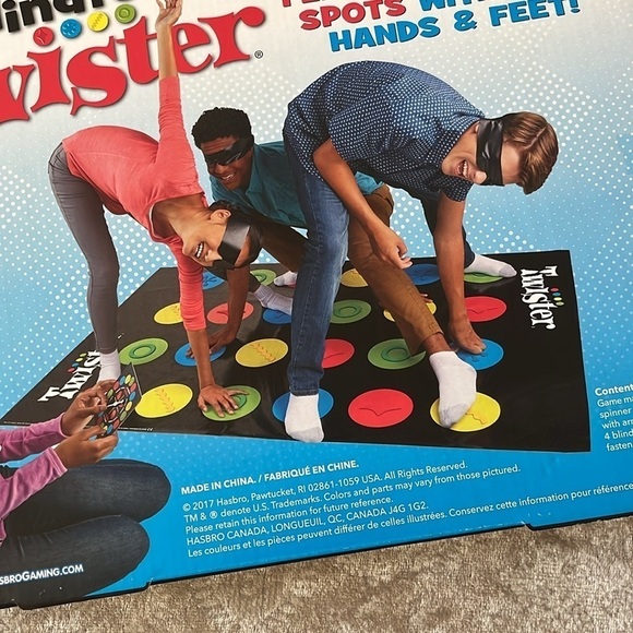 Brand New Blindfolded Twister Game Textured Spots Colorful Fun Party Game - Picture 6 of 10